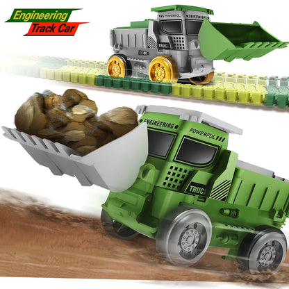 Electric Dinosaur Racing Car Track Set Magic Climbing Flexible Rail Car Educational Puzzle Toy for Kids