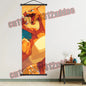 Pokemon Anime, Bulbasaur, Charizard, Eevee, Pikachu, Print Art White Canvas Scroll Painting Modern Room Decor Wall Art Painting