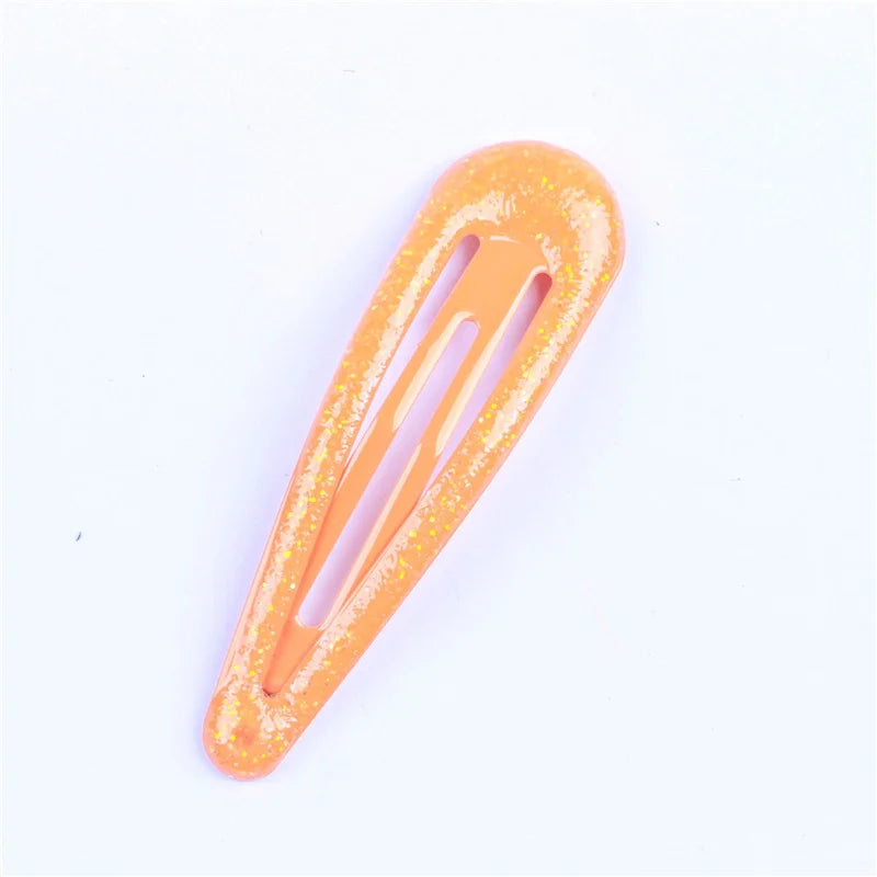 20Pcs/Lot Fashion Girls Hair Accessories Water Drip Oil BB Hair Clip Gold Powder Hairpin Glitter Barrettes Children Headdress