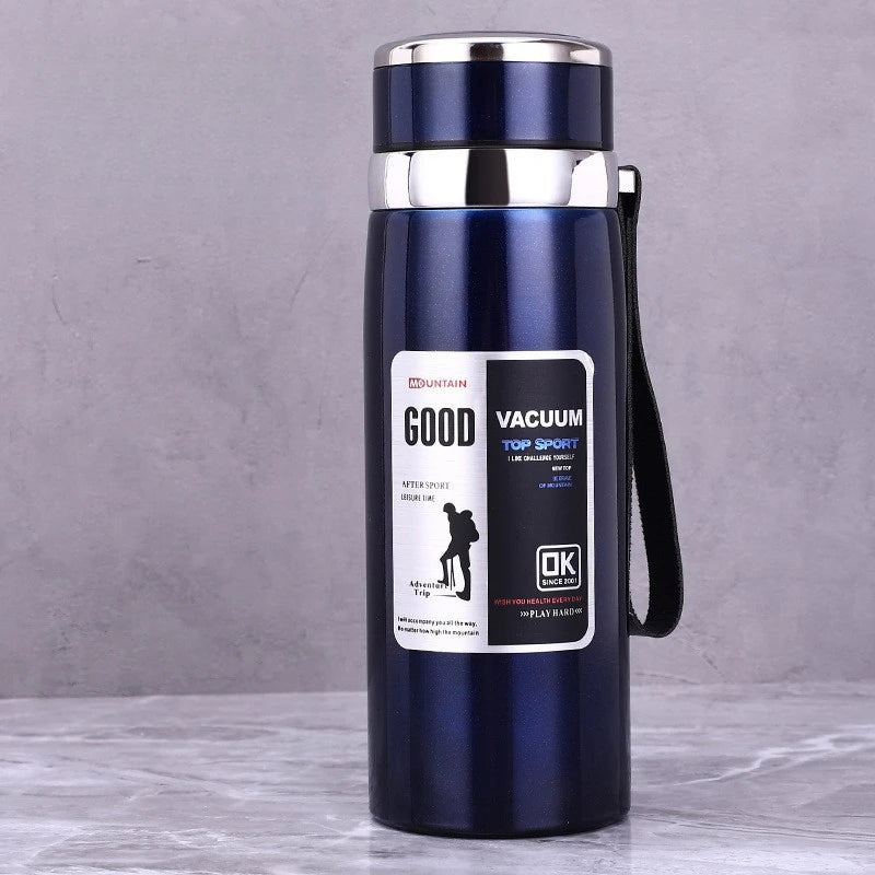 1L Stainless Steel Vacuum Insulated Thermal Flask Bottle for Hot Cold Water Coffee Tea Portable Double Wall BPA Free