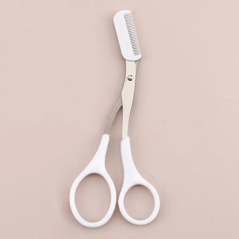 1Pcs Eyebrow Trimmer Makeup Tools Stainless Steel Eyebrow Scissors With Comb Hair Removal Eyebrows Shaping Makeup Tools