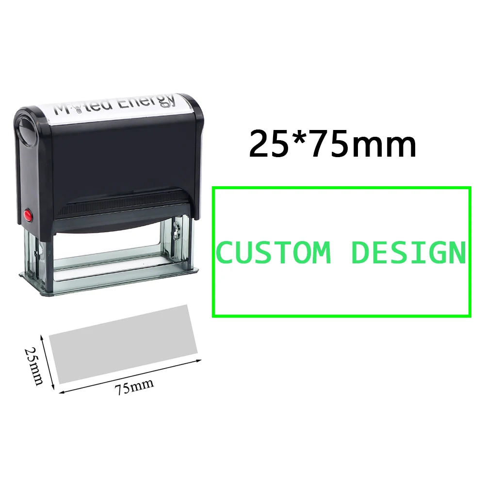 Custom Self-Inking Stamp DIY Rubber Stamp Kit Custom LOGO Personalized Self Inking Business Address Name Number Letter Printing