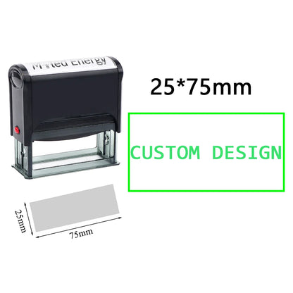 Custom Self-Inking Stamp DIY Rubber Stamp Kit Custom LOGO Personalized Self Inking Business Address Name Number Letter Printing