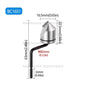 NB1000 BC1651 Countersink Inner Hole Chamfer Repair Reamer Tool Burr Remover Hand Reamer for Metal Aluminum Copper Wood Plastic