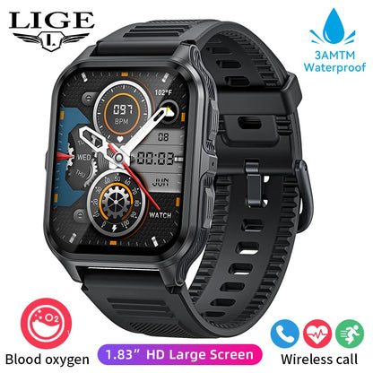 2026 AI Głos Mężczyźni Smartwatch Wojskowy Monitor Zdrowia Bezprzewodowe Połączenia Fitness Wodoodporny Sportowy Smartwatch dla Telefonów z iOS i Androidem