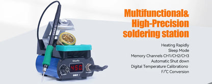 Silverflo 960-I Soldering Station Mini Soldering Iron Station Welding Rework Station for BGA SMD PCB IC Repair ESD Safe