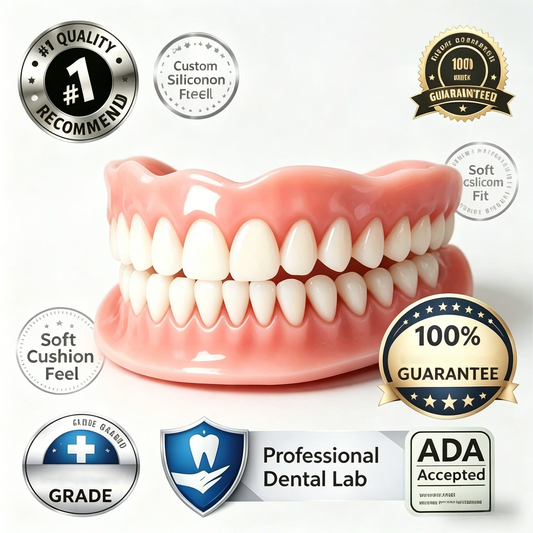 Adult Adjustable Dentures Teeth Set Fake Teeth Portable Wholesale full mouth denture sample models and elderly full mouth