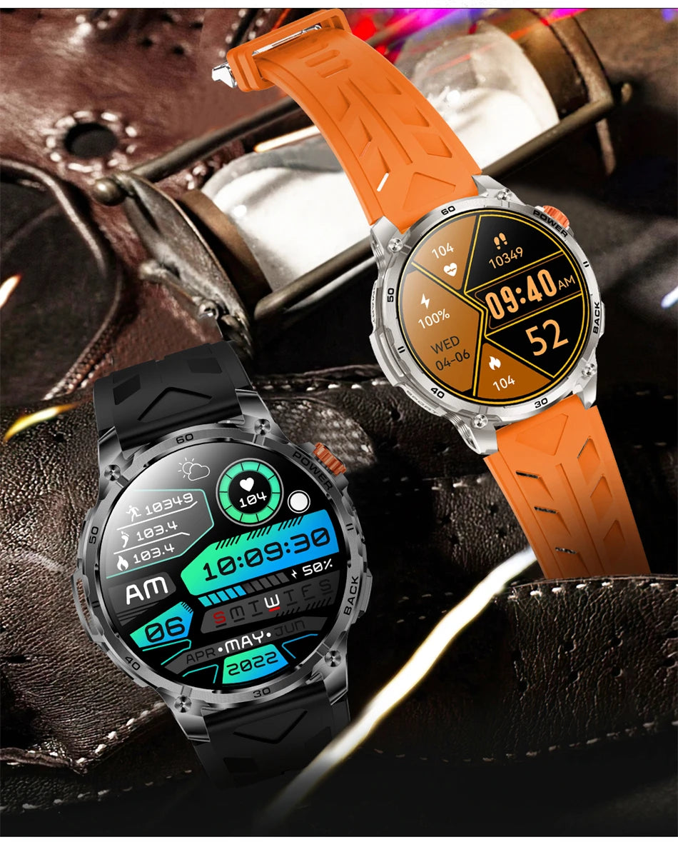 T-Rex 3 Military 1000mAh Super Capacity Battery Men Smart Watch 1.75" HD Screen Call 5ATM Waterproof Sport Smart Watches For Men