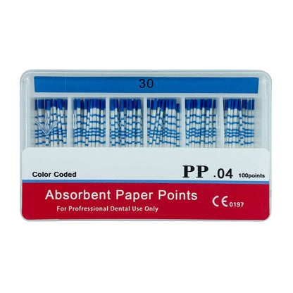 With Scale Dental Absorbent Paper Points Taper 04 15#-40# Dental Pure Cotton Fiber Paper Endodontics Treatment Consumables