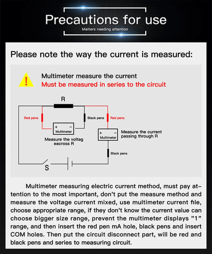 ANENG SZ308 1999 Count Digital Multimeter AC/DC High-Precision Multi-function Voltage Current Resistance Multimeter Tester Tools