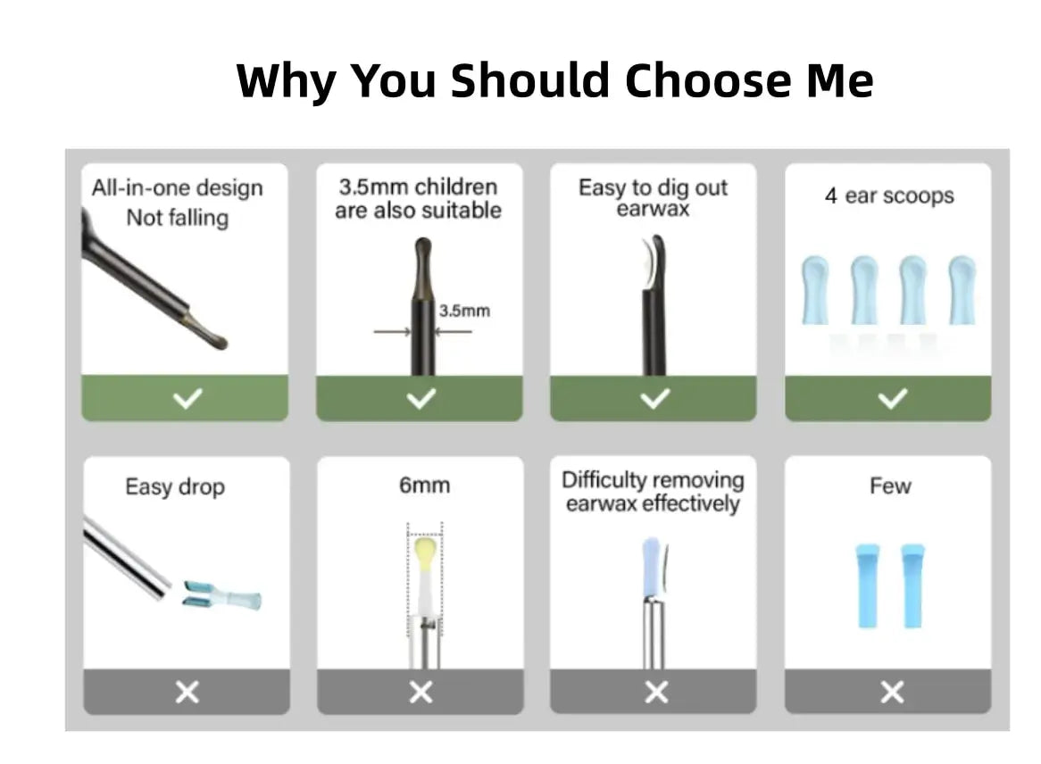 Bebird Xlife X0 Ear Cleaner Wax Remover Tool Smart Visual Stick Otoscope 1080P HD Earpick Endoscope Earring Personal Health Care