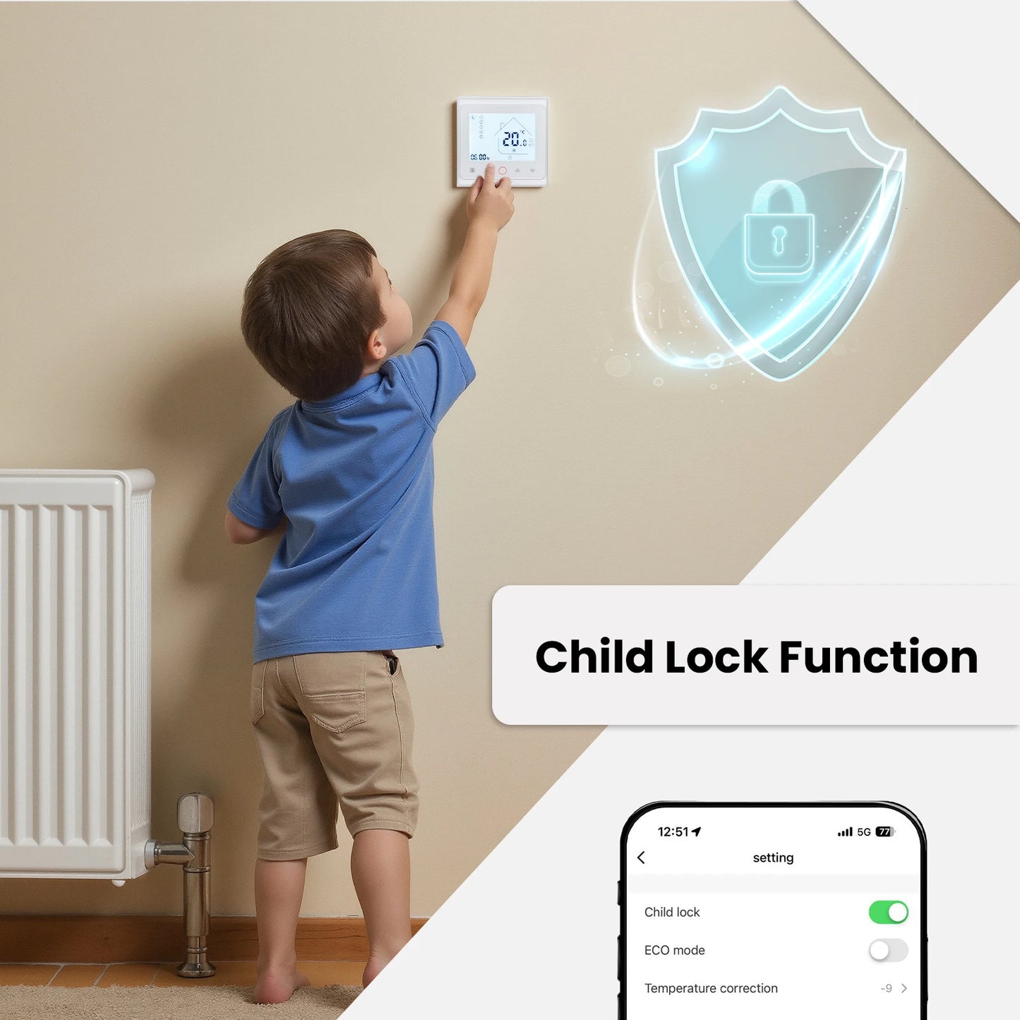 MOES Tuya WiFi ZigBee Smart Thermostat Room Temperature Controller for Water Electric Floor Heating Gas Boiler Alexa Google Home