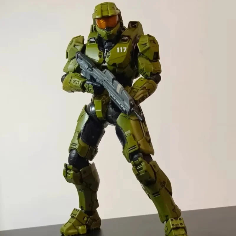 New IN STOCK 18cm Super Soldiers Sierra 117 John Reclaimer Mk Vi 1/12 Scale Action Figure Collect PVC Ornaments Game kids Gifts