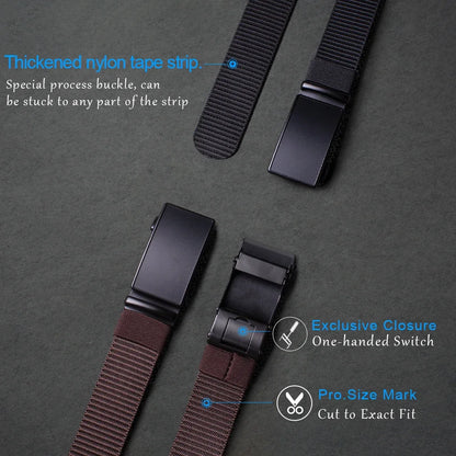 Automatic Buckle Light Comfortable Nylon Military Belt Outdoor Hunting Multifunctional Tactical Canvas Belt High Quality Men Bel