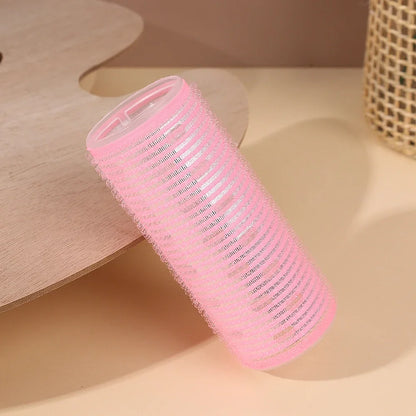 Self-adhesive Curling Tube Natural Stuckless Salon Hairdressing Curlers for Girl Beauty Styling Tool Pink Black Hair Roller Bang