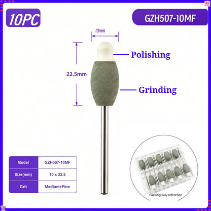 Dental Lab 2-in-1 Grinding Polishing Hand Tool for Pre-Sintered Zirconia Green State Zirconia Restoration Finishing Rotary Tool
