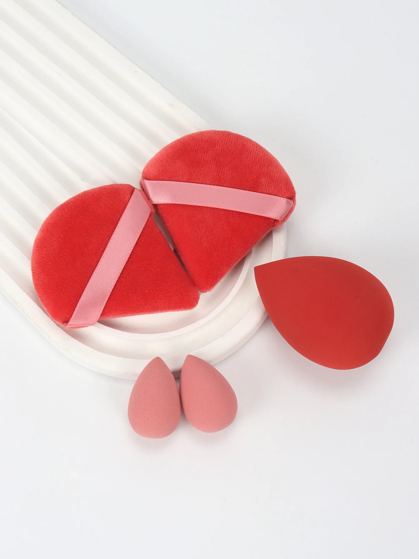 5Pcs Professional Makeup Sponge Set - Soft, Gentle, Multi-Purpose Tools for Perfect Foundation, Powder, and Blush Application