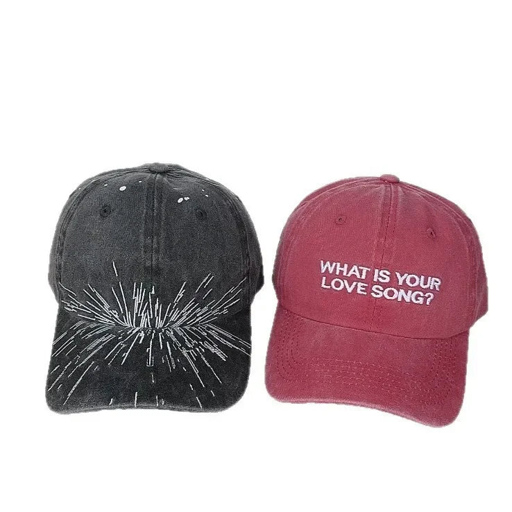Letter Hat Canvas Bag Printed Embroidered Baseball Cap as a Gift Suitable for Fans' Daily Shopping