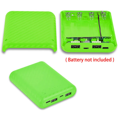 New Portable DIY Power Bank Box 4x18650 Battery Charger Case Fast Charging Case Solderless Power Bank Shell Batteries Charging