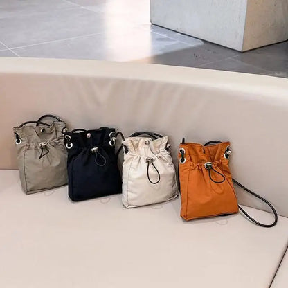 1× Nylon Crossbody Bag Soft Mini Phone Wallet Multifunctional Canvas Square Shoulder Bag Messenger Bag for Outdoor Hiking Travel