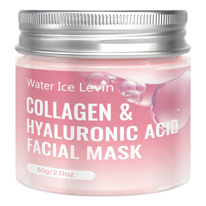 Collagen & Hyaluronic Acid Facial Mask with Niacinamide, Moisturizing Firming Anti Aging Face Mask 60g