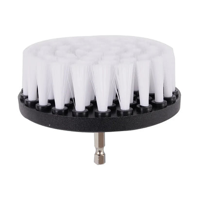 1pc Soft Drill Brush Attachment 4inch For Cleaning Carpet & Leather And Upholstery Glass Car Tires Electric Scrubber Drill