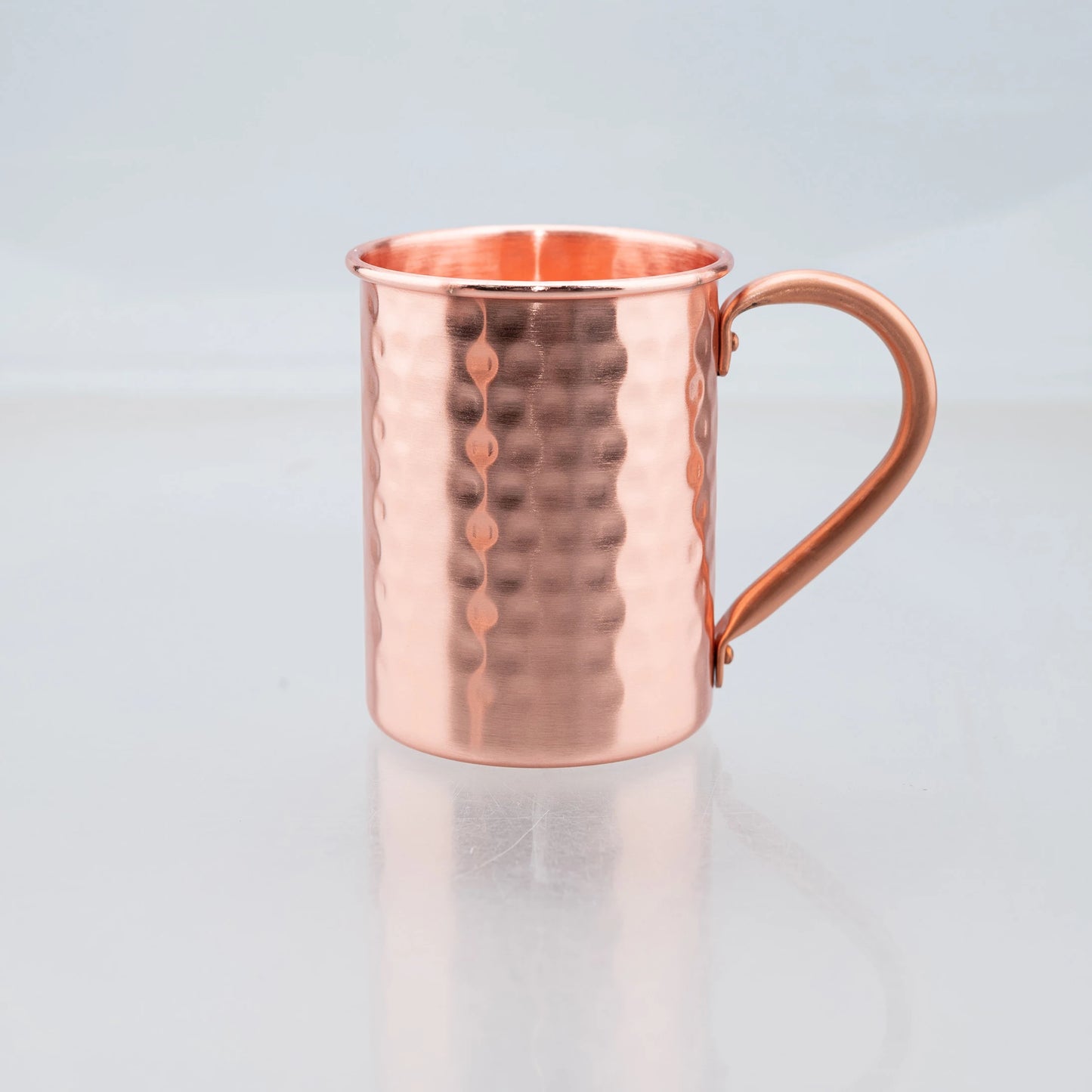 400ml Vintage Pure Copper Cup, Thickened Hammer Texture 100% Copper Breakfast Milk Coffee Mug, Handcrafted Tea Tumbler Drinkware