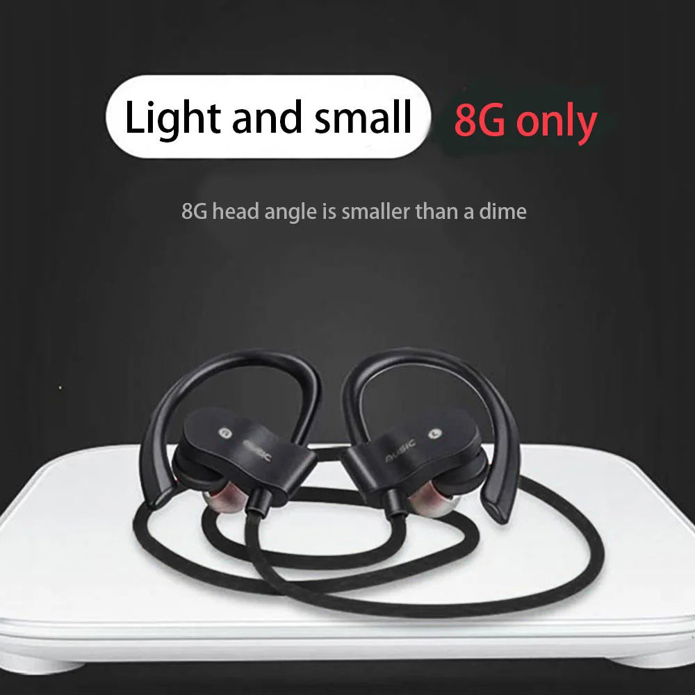 Wireless Bluetooth 4.1 Headset Sports Running Stereo Music Earphones Mini Ear-Hanging HIFI Ear-Hooks Headphones For Mobile Phone