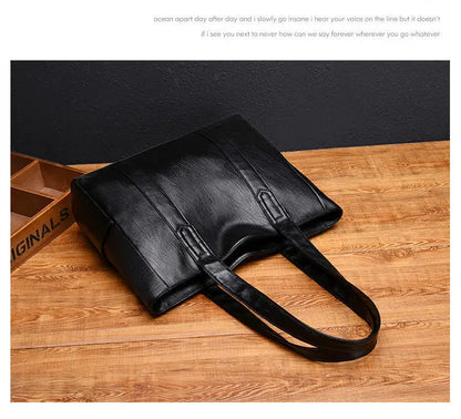 Women PU Leather Large Capacity Shoulder Bag Crossbody Hand Tote Vintage