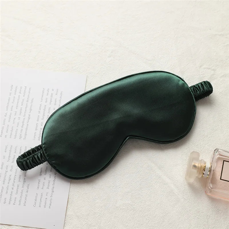 1pcs Imitated Silk Sleep Eye Mask Shading Patch Portable Travel Relax Eyepatch Lunch Break Cover Night Health Sleeping Shield
