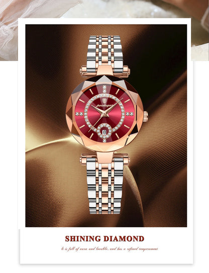 POEDAGAR High Quality Exquisite Wristwatch For Woman Waterproof Stainless Steel Date Quartz Ladies Watch Elegant Women's Watches