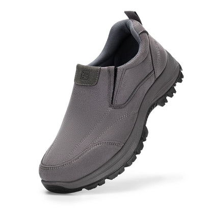 Men'S Slip On Shoes Hiking Go Walking Shoes Loafers Lightweight Comfortable Shock Absorption For Outdoor All-Day Comfort