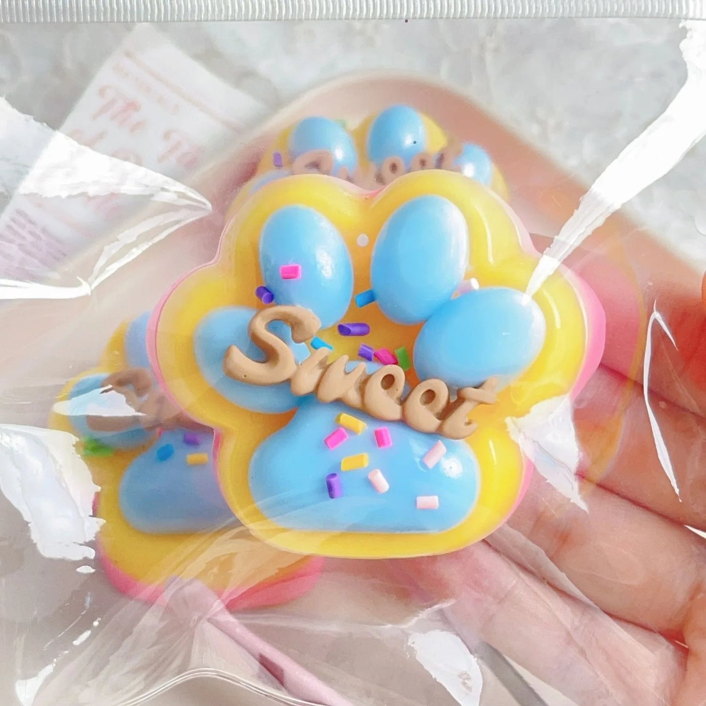 Soft Cat Paw Taba Squishy Fidget Toy Cute Cat Paws Squeeze Toys Slow Rebound Decompression Toy Anti Stress Kids Adults Toys