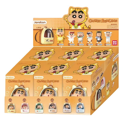 JANDOOM Crayon Shin-Chan Sakurada Nene Bochan Kazama Tōru Anime Figure Rice Grains Doll Blind Box Toys Bag Charm Birthday Gifts