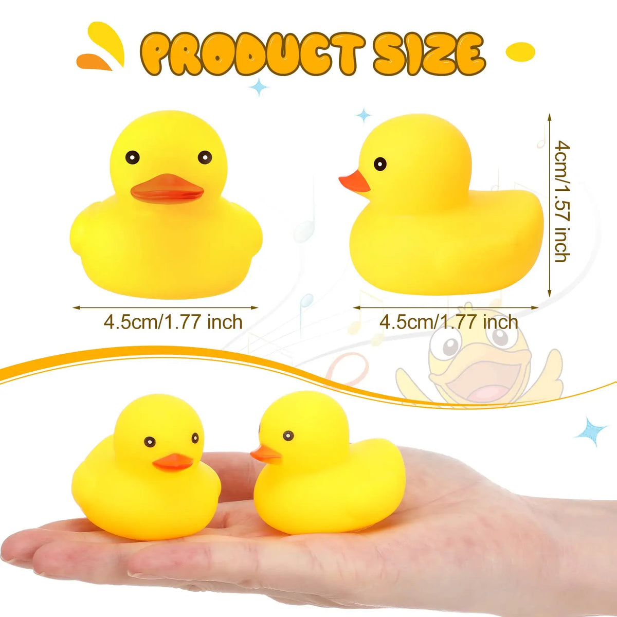 50/100/150pcs Mini Rubber Ducks Bulk, Tiny Baby Shower Rubber Duck, Small Rubber Duck,  Party Decoration
