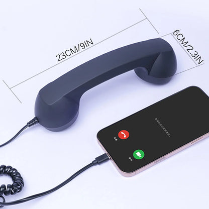 C-Type Telephones Handset Mobile Calls Receiver Type-C Plug Play Crystals Clear Calls Type C Adapter Mic Microphone Speaker