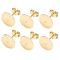 50pcs/Bag 925 Silver Stainless Steel Earring Studs Blank Post Base Pins With Earring Plug Findings Ear Back For Jewelry Making