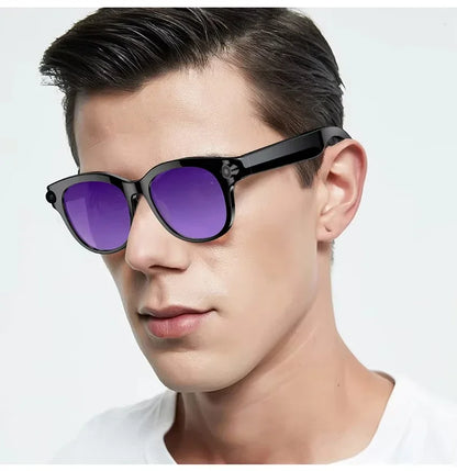 Lenovo AI Smart Sunglasses 8K HD 1600W Dual Camera Real Time Translation Bluetooth Calling Audio Video Music Playback Glasses