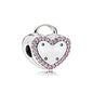 2025 Hot selling 925 Silver Pink Bird Moon Pendant Suitable for European Bracelets DIY Accessories Women's Charm Jewelry Gifts