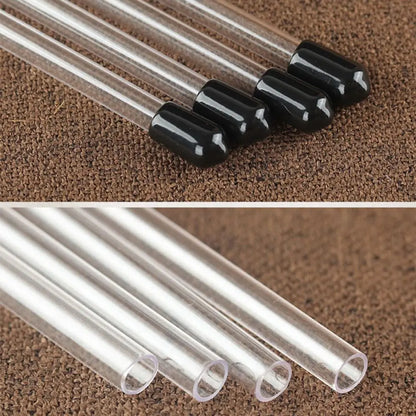 Portable Acrylic Incense Stick Tube Transparent with Detachable Airtight Lid Incense Holder Joss Stick Storage Tube