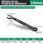8mm-32mm Ratchet Wrench Dual-purpose Metric Setdouble Offset Ring Spanner Universal Spanner For Car Repair Hand Tool