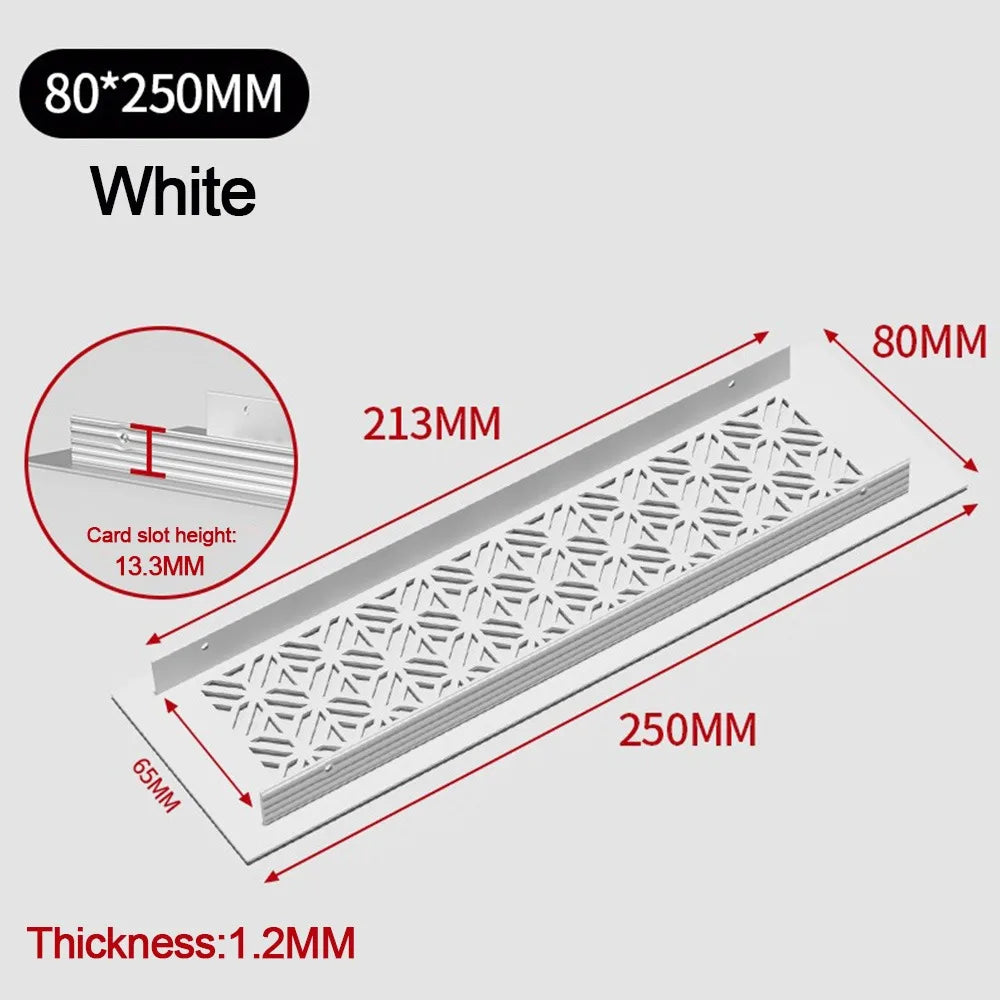 Aluminum Alloy Vents Cover Rectangle Louver Air Vent Decor 50/80mm Wide Breathable Mesh Hole Ornaments