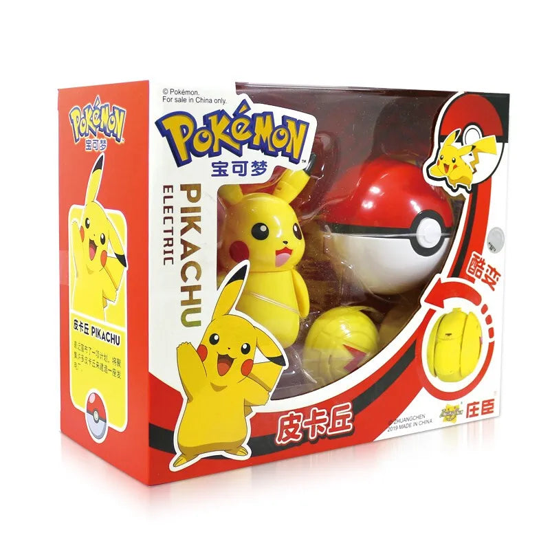 Figure Pokemon ball Toy deformed Pikachu Charizard Venusaur Blastoise Gyarados tomy Action Figurine pokeball poke children gift