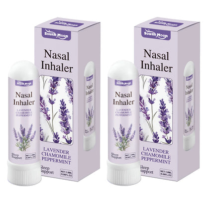 Lavender Chamomile Peppermint Nasal Inhaler Refreshing Breathing Support Sleep Aid Focus Boost Portable Daily Use
