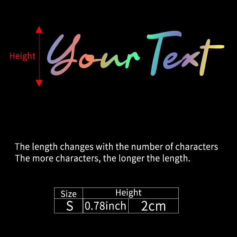 1PC Handwritten Style Custom Bicycle Stickers Frame Personalized Waterproof DIY Motorcycle Helmet MTB Bike Top Tube Vinyl Decals