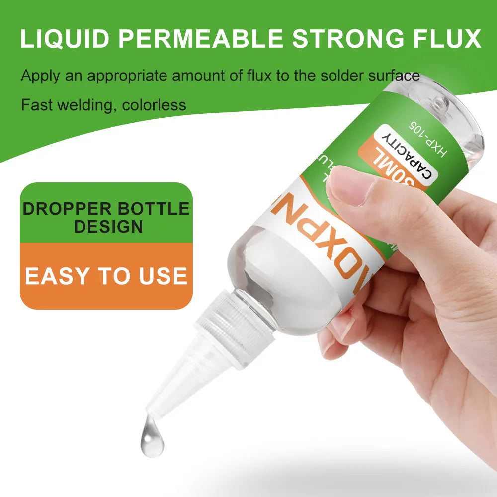Multi functional strong soldering flux suitable for metals such as stainless steel, copper, iron, nickel, galvanized sheet, etc