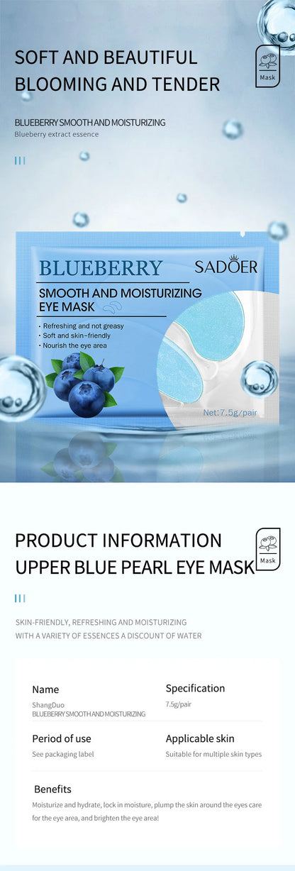 10 Pairs SADOER Crystal Collagen Eye Mask Anti Wrinkle Dark Circles Removal Eyes Bags Moisturizing Eye Patches Skin Care