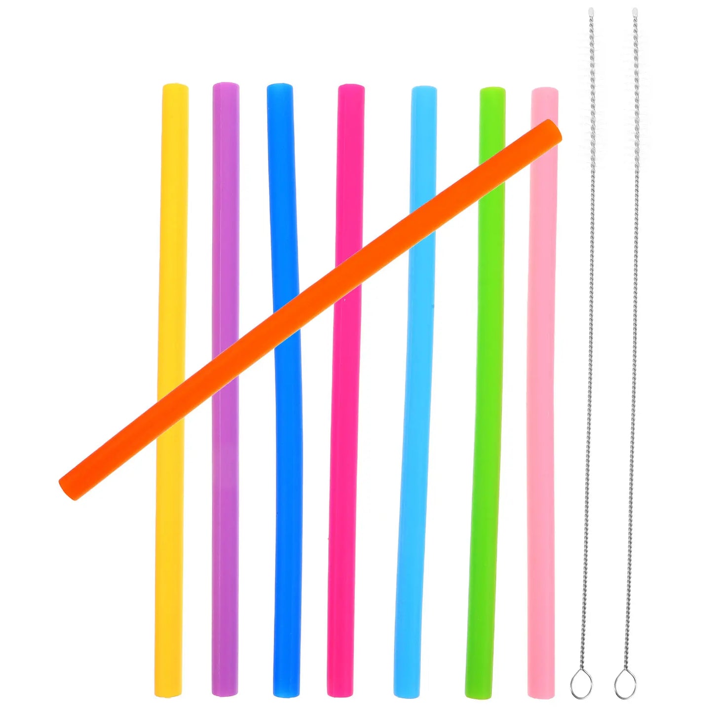 1Set Adorable Reusable Silicone Straws for Travel Household Drinking Easy to Maintain Home Silicone Straws Water Straw