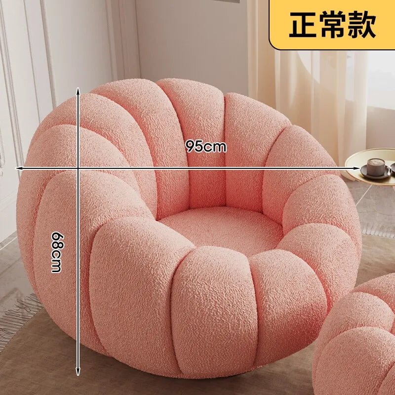 Lazy sofa single double pumpkin sofa reclining sleeping cloud swivel chair bedroom Internet celebrity sofa balcony sedentary