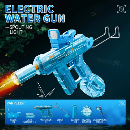M416 Water Gun Electric Pistol Shooting Toy Full Automatic Summer Shoot Beach Outdoor Fun Toy For Children Boys Girl Adults Gift